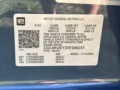 2026 Chevrolet Silverado 3500 HD LTZ DRW