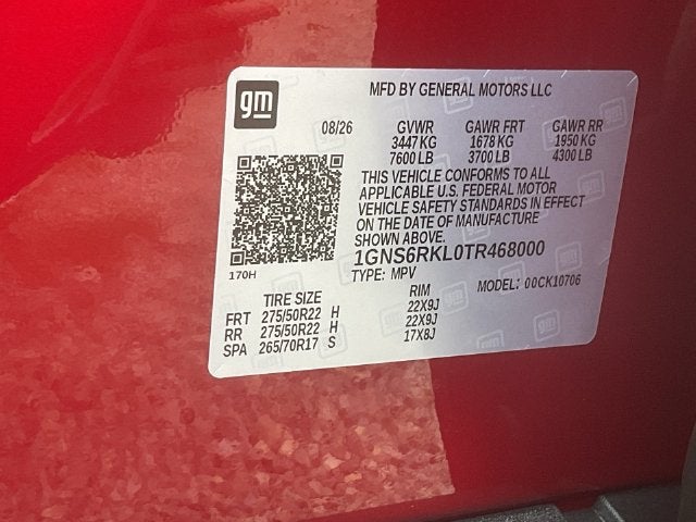 2026 Chevrolet Tahoe RST